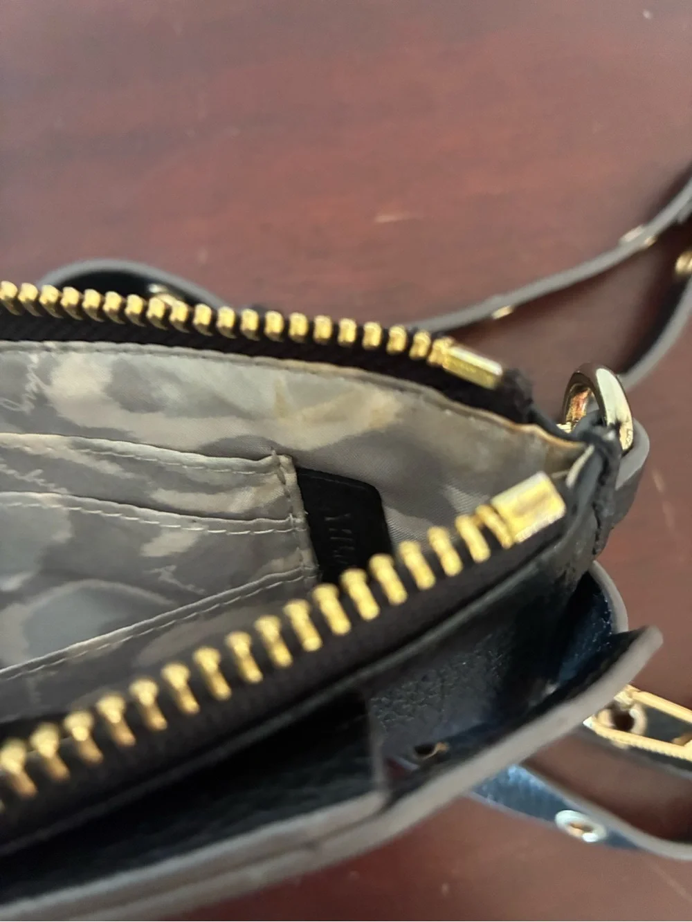Aimee Kestenberg black leather phone crossbody